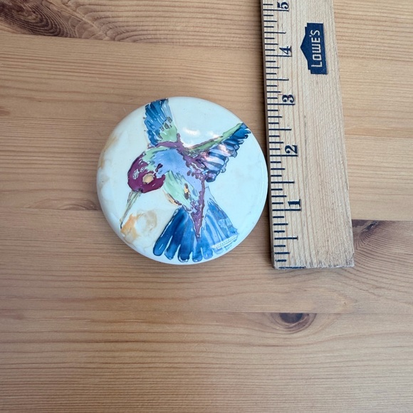 Hand-Painted Hummingbird Paperweight - Picture 7 of 12